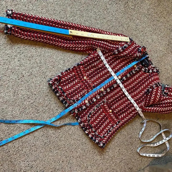 VTG 90s-Y2K Grannycore Rare Jealous Tomato Knit Cardigan Jacket Women S Pocket - Picture 3 of 6